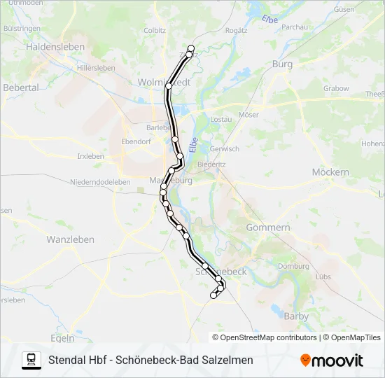 S1 Train Line Map