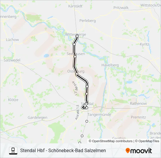 S1 Train Line Map