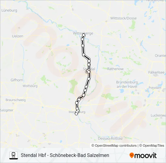 S1 Train Line Map