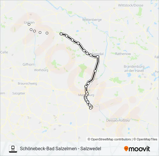 RE20 Train Line Map