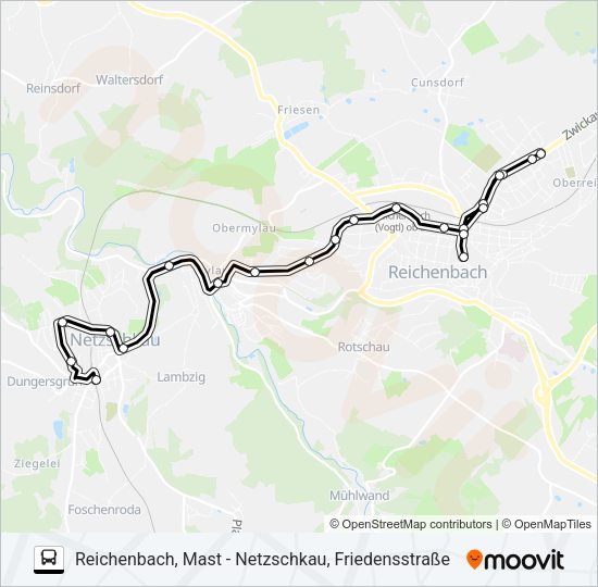 Автобус 85: карта маршрута