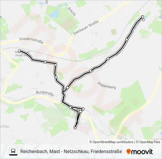 85 Bus Line Map