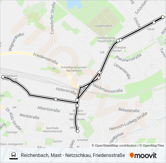 Автобус 85: карта маршрута