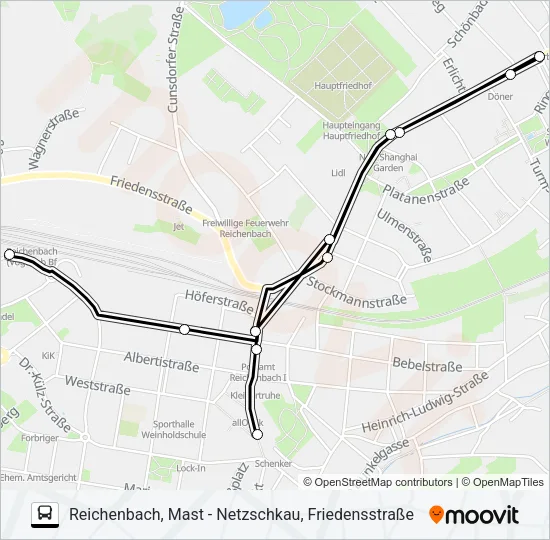 85 Bus Line Map