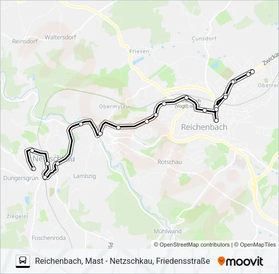 85 Bus Line Map