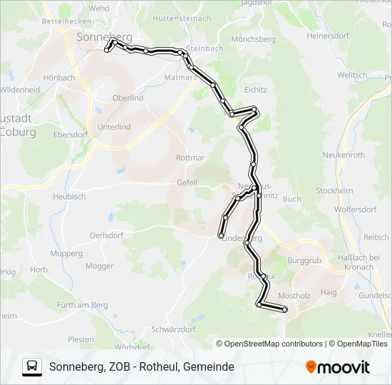 710 Bus Line Map