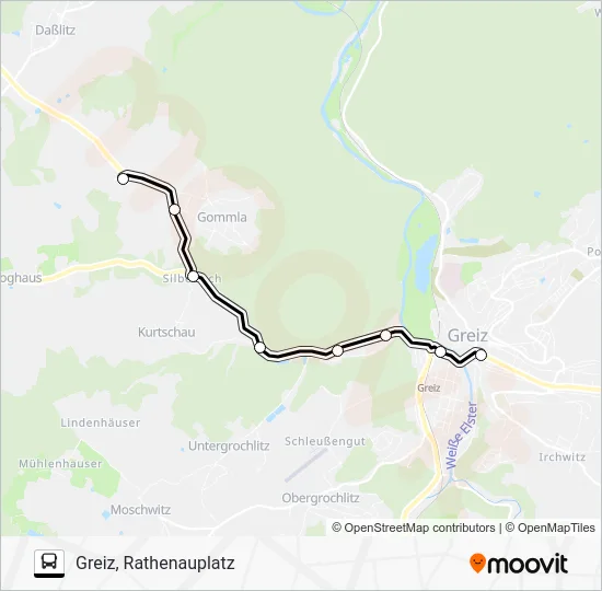 Автобус 3: карта маршрута