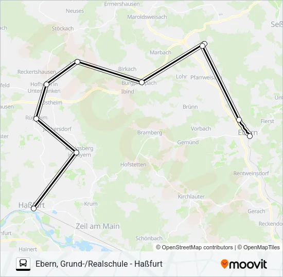 1159 Bus Line Map