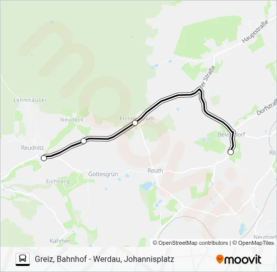 Buslinie 19 Karte