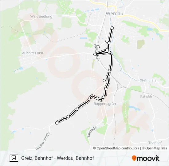 19 Bus Line Map