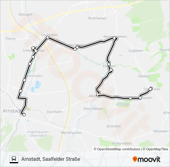 353 Bus Line Map