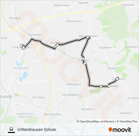 353 Bus Line Map