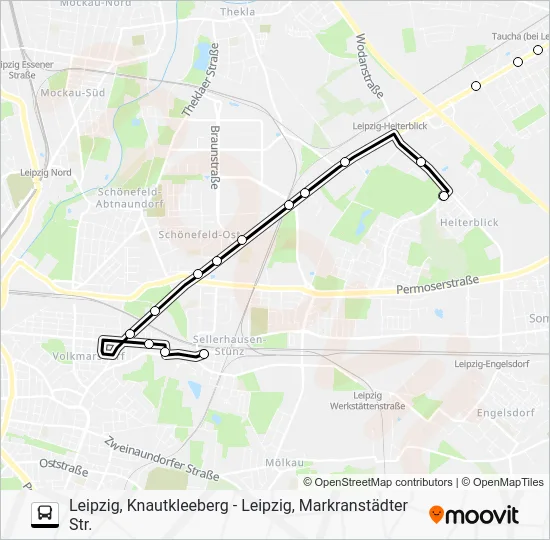 Автобус SEV3: карта маршрута