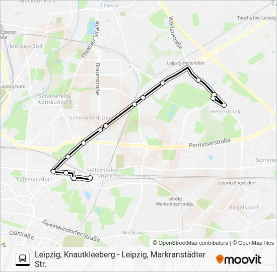 Автобус SEV3: карта маршрута
