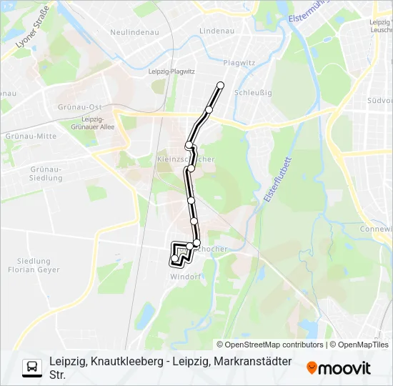 SEV3 Bus Line Map