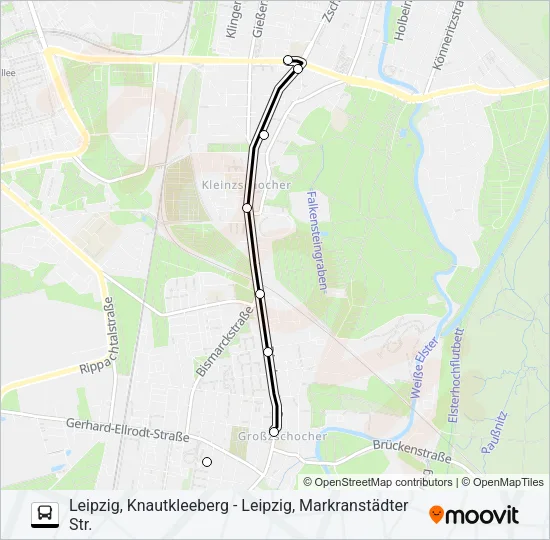 SEV3 Bus Line Map