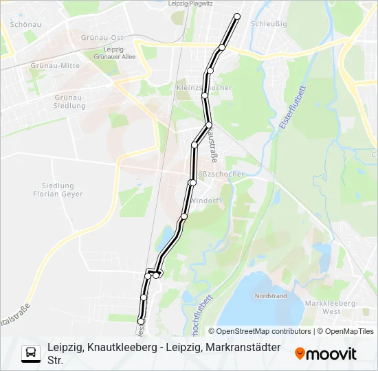 Автобус SEV3: карта маршрута