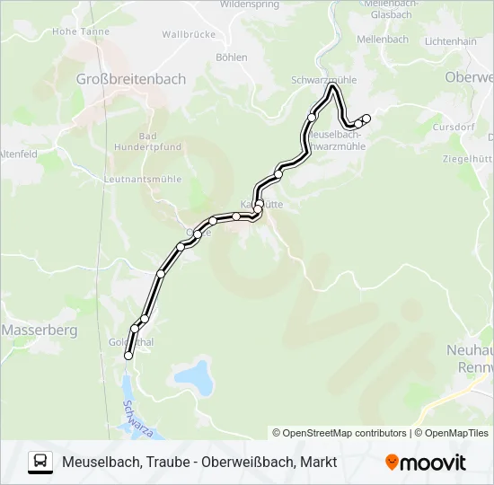304 Bus Line Map