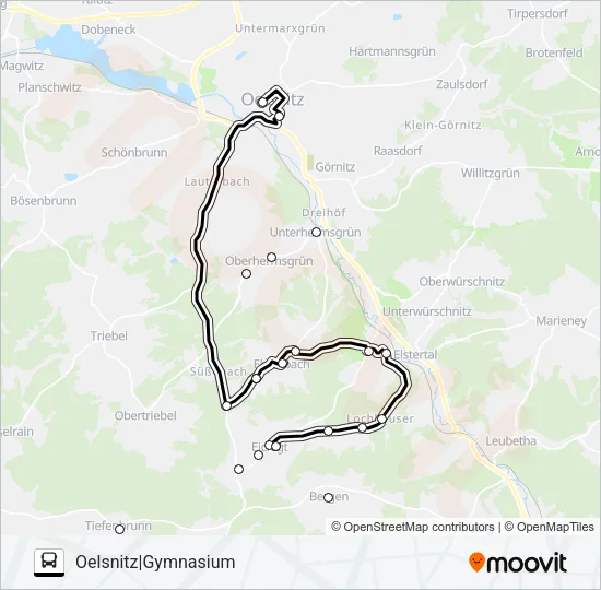 56 Bus Line Map
