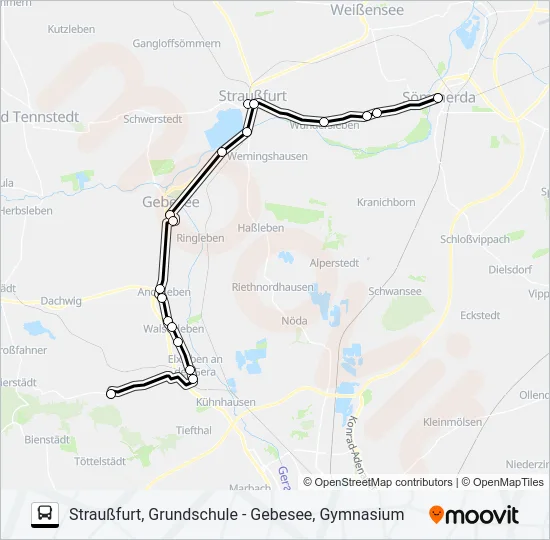 200 Bus Line Map