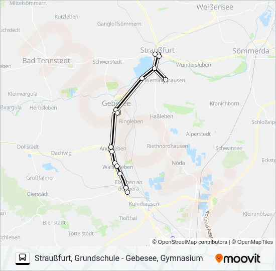 200 Bus Line Map