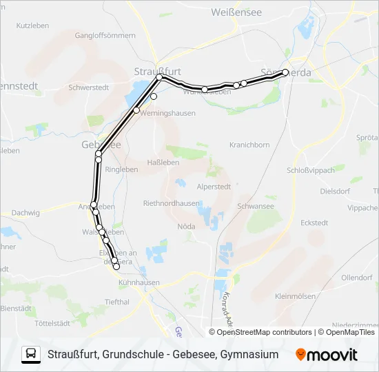 200 Bus Line Map