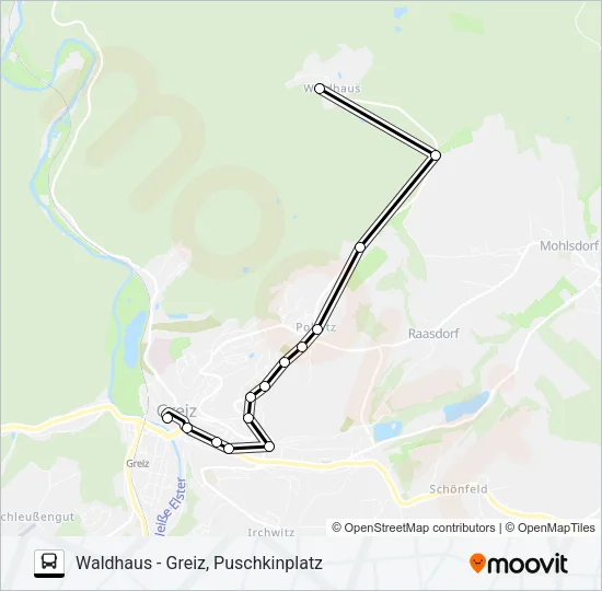 Автобус 7: карта маршрута