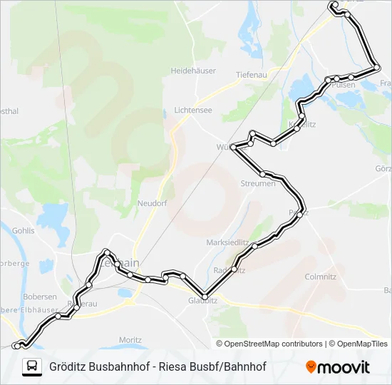 440 Bus Line Map