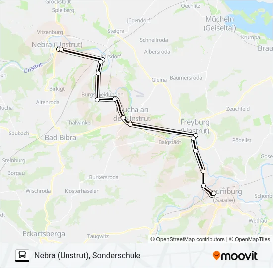 610 Bus Line Map