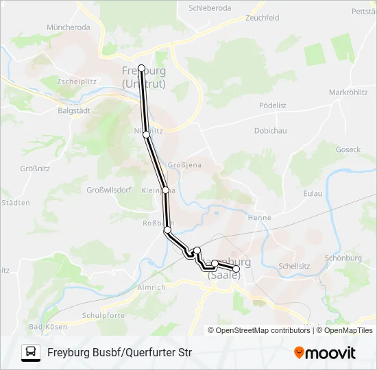 610 Bus Line Map
