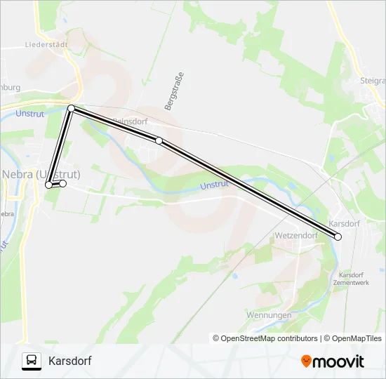 610 Bus Line Map