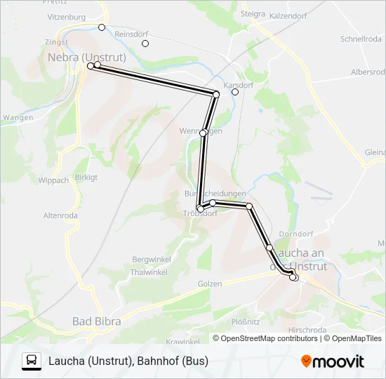 610 Bus Line Map