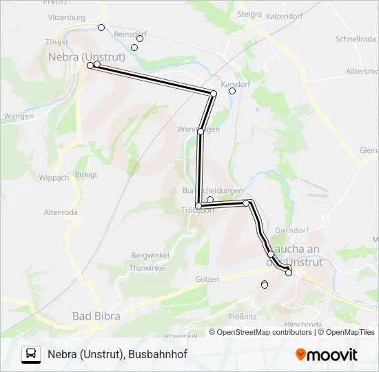 610 Bus Line Map