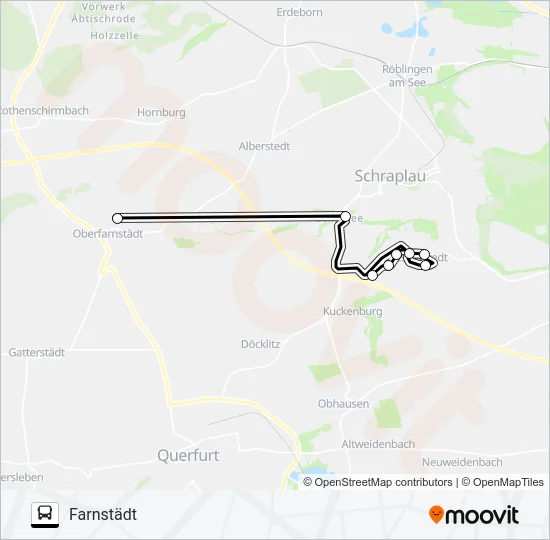 704 Bus Line Map