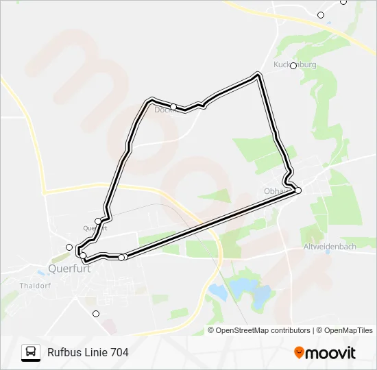 Автобус 704: карта маршрута