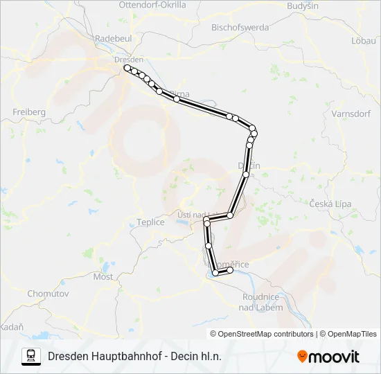 RE20 Train Line Map