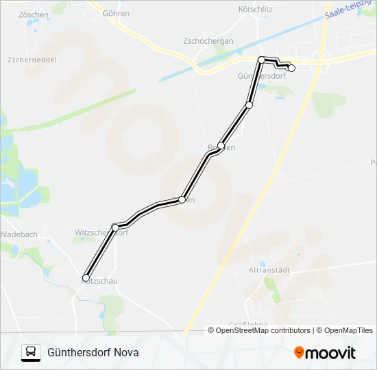 738 Bus Line Map
