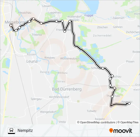 738 Bus Line Map