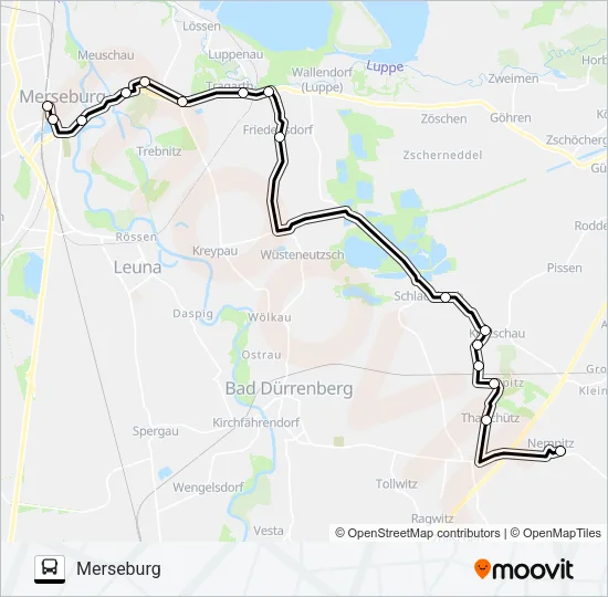 738 Bus Line Map