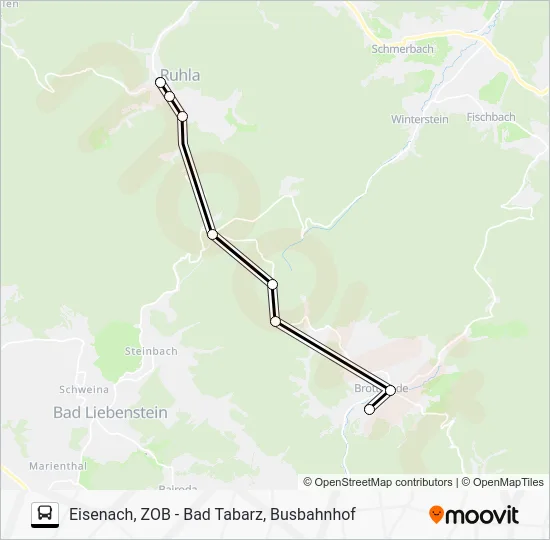 Автобус 142: карта маршрута