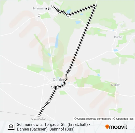 785 Bus Line Map