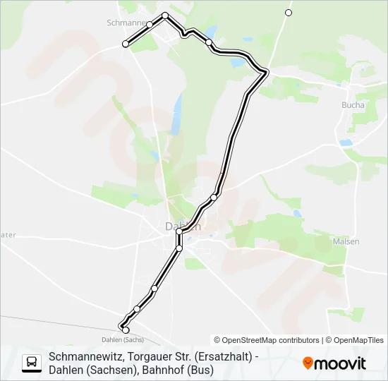 785 Bus Line Map