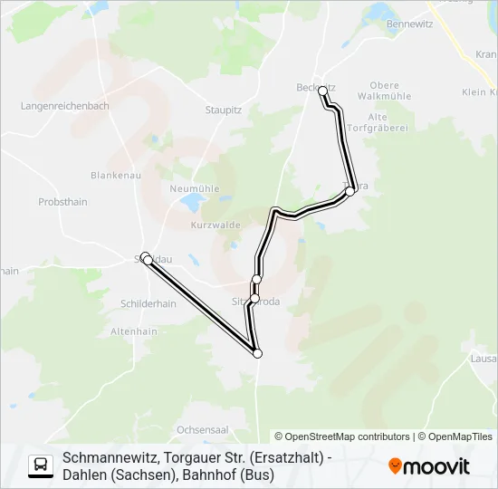 785 Bus Line Map