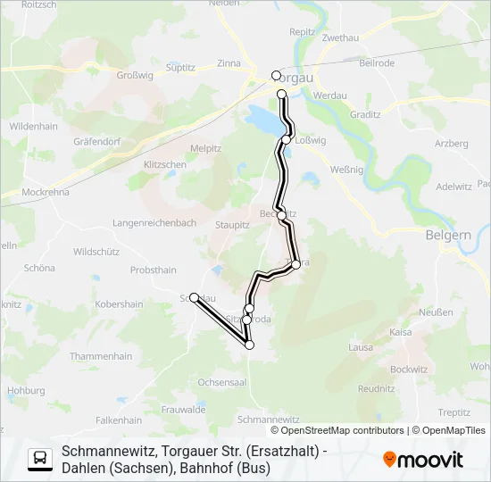 785 Bus Line Map
