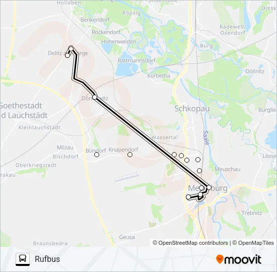 726 Bus Line Map