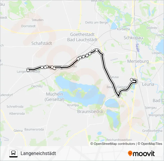 Автобус 726: карта маршрута