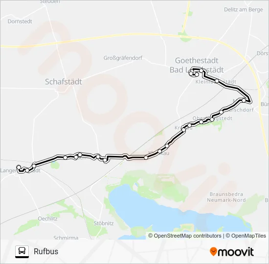 Автобус 726: карта маршрута