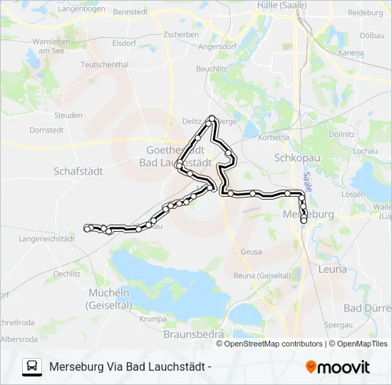 726 Bus Line Map