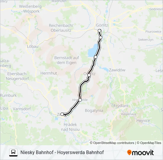 RB65 Bus Line Map