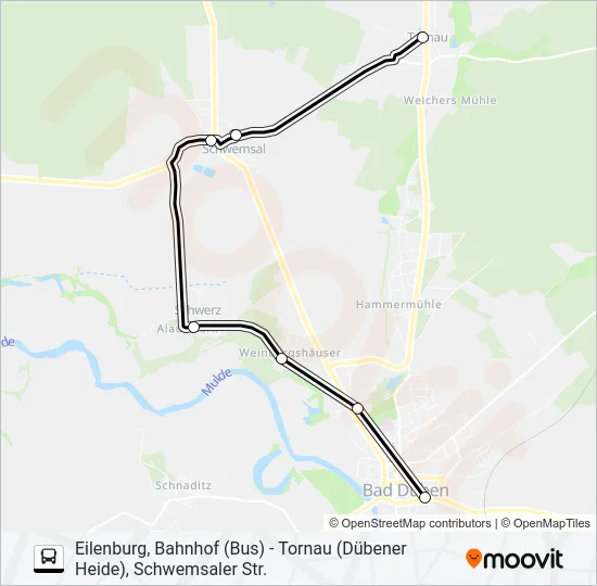 232 Bus Line Map